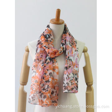 Latest multi-colour light printing fashion ladies poncho